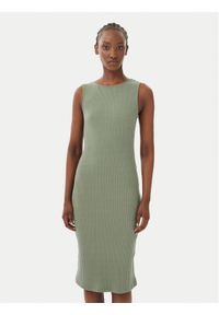 Vero Moda Sukienka codzienna Ruby 10343004 Khaki Slim Fit. Okazja: na co dzień. Kolor: brązowy. Materiał: bawełna. Typ sukienki: proste. Styl: casual #1