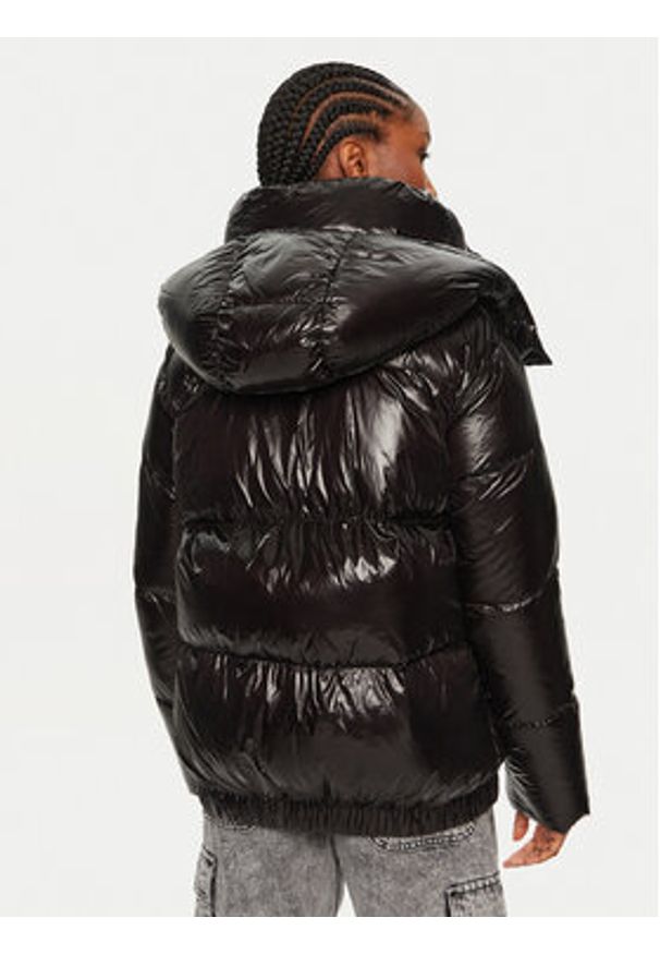 Hetrego - Hetregó Kurtka puchowa Rose 8N723 Czarny Oversize. Kolor: czarny. Materiał: syntetyk