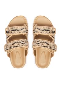 TOMMY HILFIGER - Tommy Hilfiger Klapki Double Strap Raffia FW0FW09122 Beżowy. Kolor: beżowy. Materiał: syntetyk #5