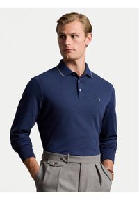 Polo Ralph Lauren Polo 710884588002 Granatowy Custom Slim Fit. Typ kołnierza: polo. Kolor: niebieski. Materiał: bawełna