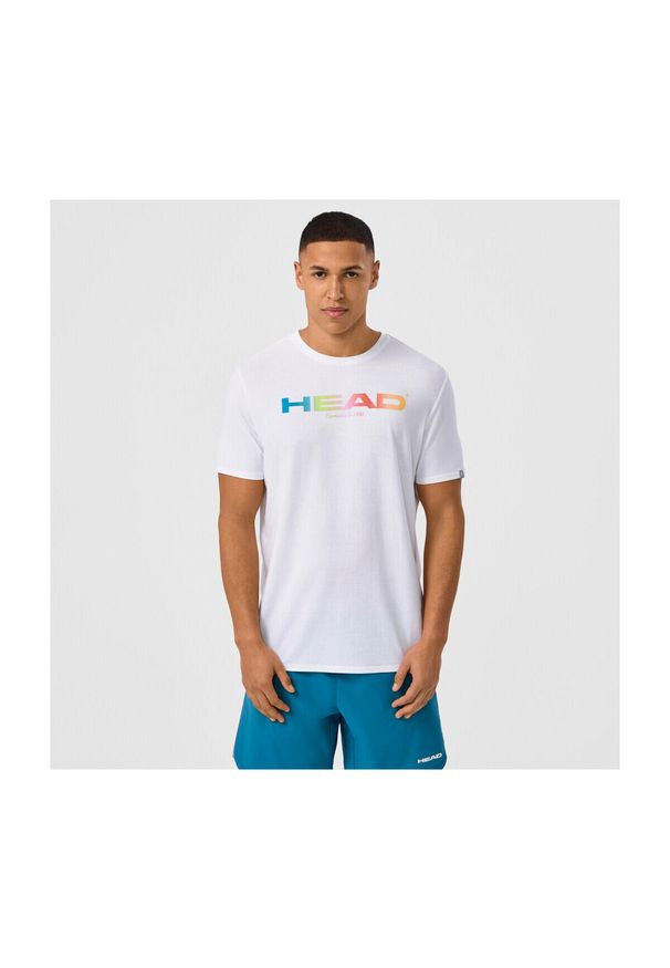 Koszulka Head Rainbow. Kolor: biały. Wzór: nadruk. Sport: tenis