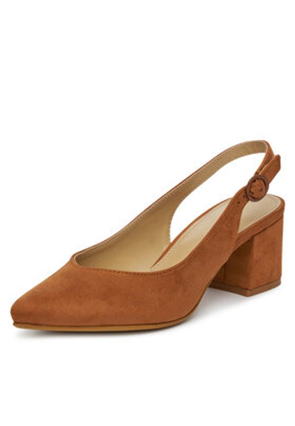 Jenny - JENNY Czółenka S4P96928-01 Beżowy. Kolor: beżowy. Materiał: materiał