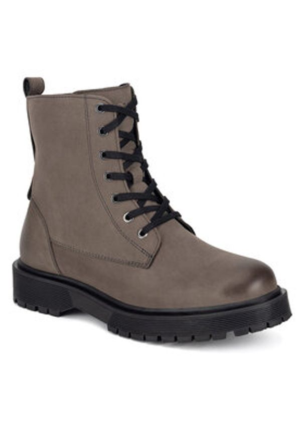 Lasocki Trzewiki WI23-STYX-10 Szary. Kolor: szary. Materiał: nubuk, skóra