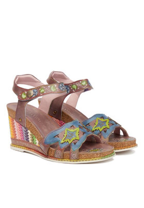 Laura Vita Sandały Balade 33 Niebieski. Kolor: niebieski. Materiał: skóra