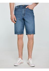 Big-Star - Szorty męskie jeansowe niebieskie Colter 410. Stan: podwyższony. Kolor: niebieski. Materiał: jeans. Długość: krótkie. Sezon: lato. Styl: klasyczny, vintage #1