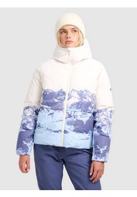 4f - 4F Kurtka narciarska membrana 5000 damska - multikolor XL. Kolor: niebieski. Materiał: poliester, materiał. Wzór: gładki. Sezon: zima #1