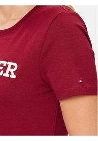 TOMMY HILFIGER - Tommy Hilfiger T-Shirt Monotype WW0WW40057 Czerwony Regular Fit. Kolor: czerwony. Materiał: bawełna #4