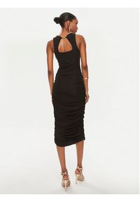 TwinSet - TWINSET Sukienka koktajlowa 241TT2097 Czarny Slim Fit. Kolor: czarny. Materiał: wiskoza. Styl: wizytowy #5