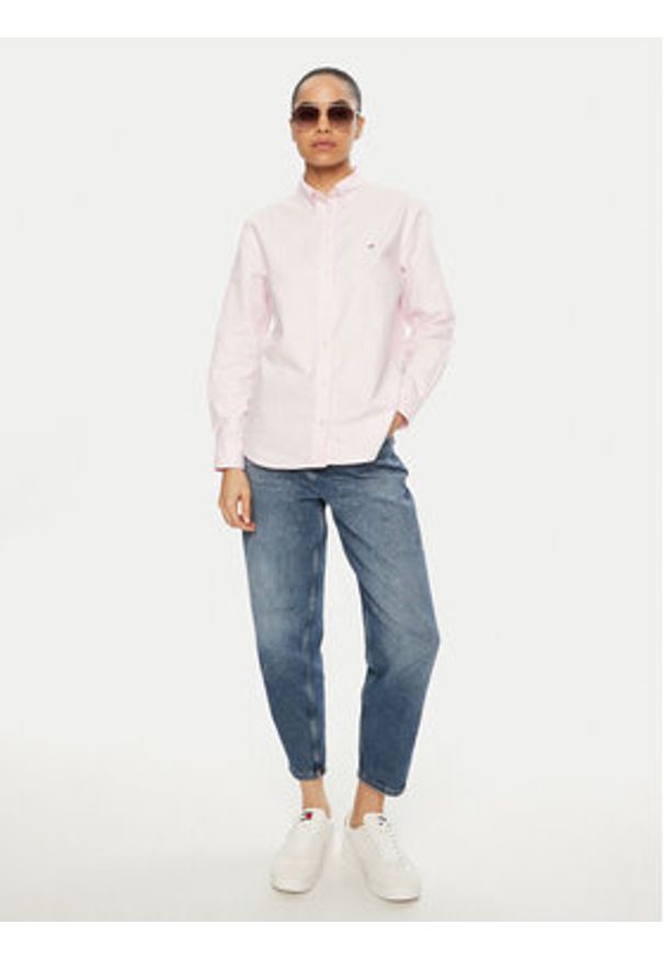 Tommy Jeans Koszula DW0DW19890 Różowy Regular Fit. Kolor: różowy. Materiał: bawełna