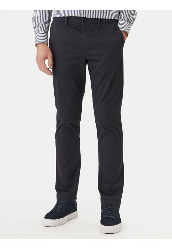 TOMMY HILFIGER - Tommy Hilfiger Chinosy Denton MW0MW41923 Granatowy Straight Fit. Kolor: niebieski. Materiał: bawełna
