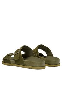 Geox Klapki U Parnaiba U651KA 00022 C3009 Zielony. Kolor: zielony. Materiał: zamsz, skóra #5