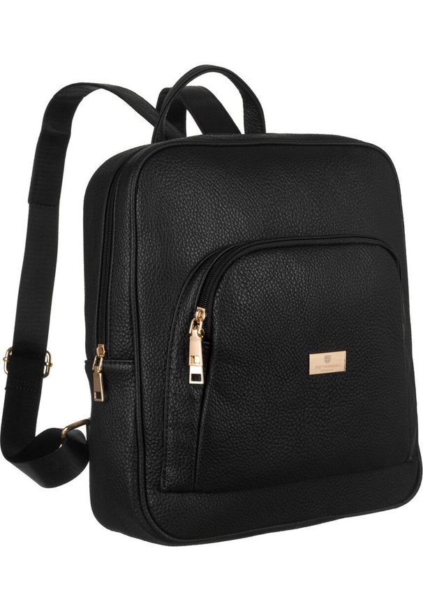 Peterson Pojemny plecak damski ze skóry ekologicznej - Peterson NoSize. Materiał: skóra ekologiczna