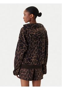 Adidas - adidas Bluza Seasonal Essentials Leopard Print KH0293 Brązowy Loose Fit. Kolor: brązowy. Materiał: bawełna. Wzór: nadruk #5