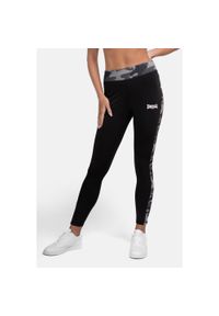 Damskie legginsy Lonsdale Dorrery. Kolor: czarny, zielony, brązowy, wielokolorowy. Sport: joga i pilates