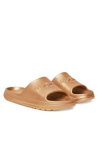 Pepe Jeans Klapki Beach Slidemet PLS70165 Złoty. Kolor: złoty #5