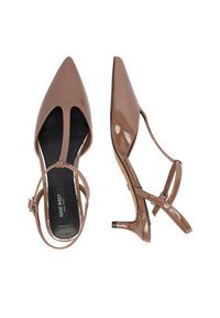 Nine West Czółenka CEO-CD25-123-1 Brązowy. Kolor: brązowy. Materiał: materiał #6