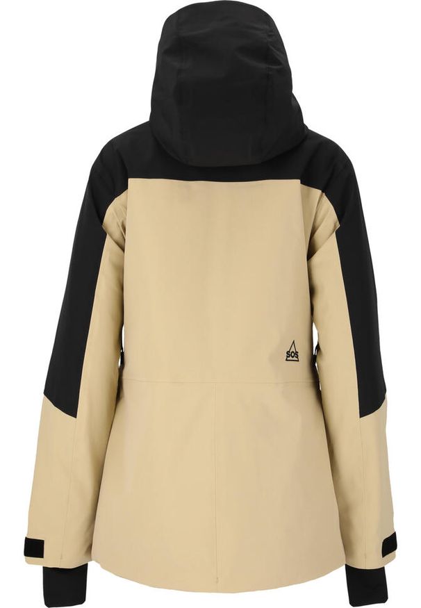 Izolowana kurtka narciarska SOS Straja. Kolor: beżowy, biały, wielokolorowy. Sezon: zima. Sport: narciarstwo