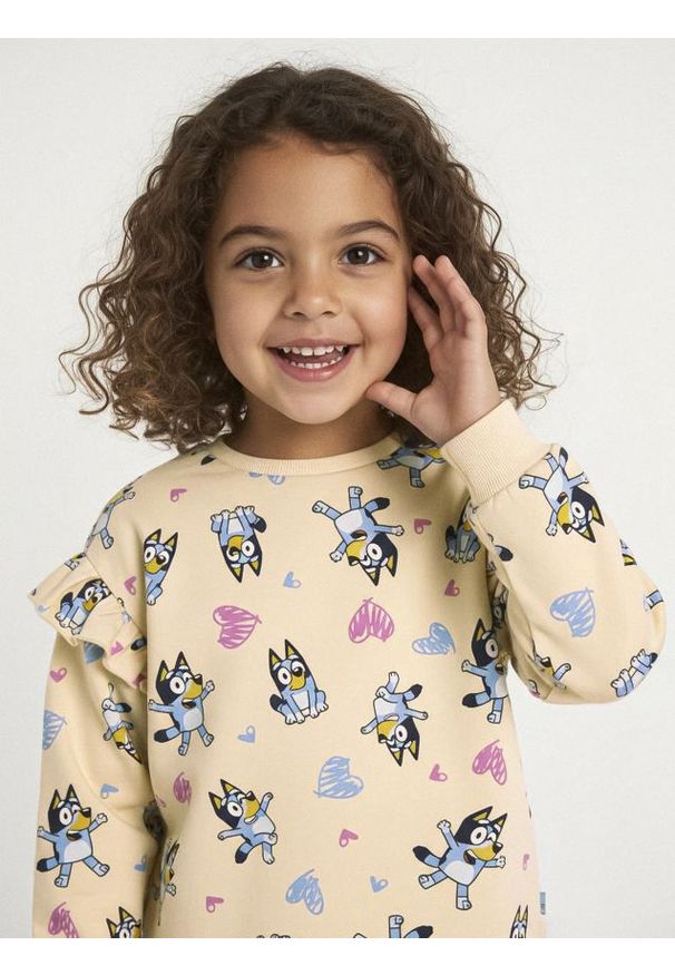 Sinsay - Bluza Bluey - kremowy. Kolor: kremowy