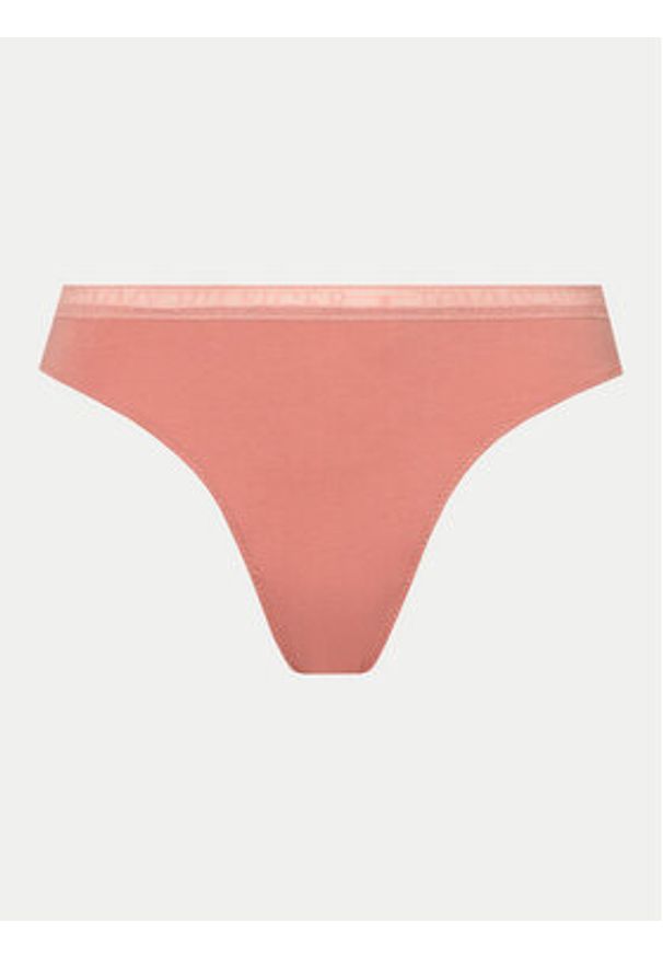 TOMMY HILFIGER - Tommy Hilfiger Komplet 3 par stringów UW0UW04890 Kolorowy. Materiał: bawełna. Wzór: kolorowy