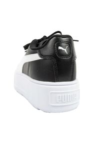 Puma - Damskie Skórzane Buty Sportowe Karmen. Kolor: czarny. Materiał: skóra. Styl: sportowy
