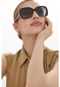 Burberry Okulary przeciwsłoneczne 0BE4160 damskie kolor czarny. Kolor: czarny #6