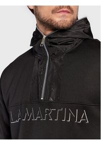 La Martina Bluza UMF317 FP546 Czarny Regular Fit. Kolor: czarny. Materiał: syntetyk