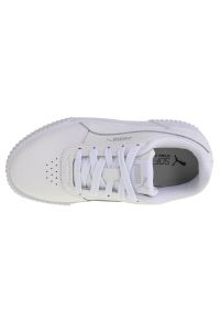 Buty Puma Carina L Ps Jr 370678-19 białe. Okazja: na co dzień. Kolor: biały. Materiał: guma, skóra ekologiczna. Szerokość cholewki: normalna #2