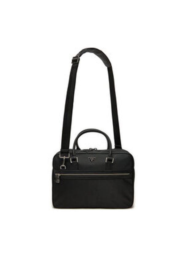 Guess Torba na laptopa HMLUHN P4447 Czarny. Kolor: czarny. Materiał: materiał