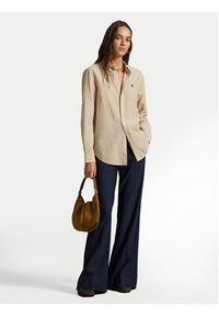 Polo Ralph Lauren Koszula 211971514501 Beżowy Classic Fit. Typ kołnierza: polo. Kolor: beżowy. Materiał: bawełna #4