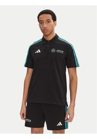 Adidas - adidas Polo Mercedes - AMG Petronas Formula One Team DNA JV5430 Czarny Regular Fit. Typ kołnierza: polo. Kolor: czarny. Materiał: bawełna