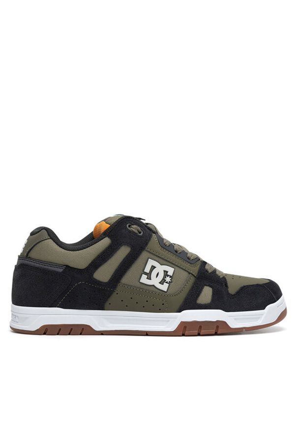 DC Sneakersy STAG 320188-ARO Zielony. Kolor: zielony. Materiał: skóra