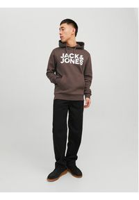 Jack & Jones - Jack&Jones Bluza Corp 12152840 Brązowy Standard Fit. Kolor: brązowy. Materiał: bawełna