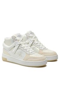 Calvin Klein Jeans Sneakersy Basket Cupsole High Mix Ml Mtr YW0YW01489 Biały. Kolor: biały. Materiał: skóra #6