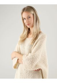 Unisono - LUŹNY SWETER Z WEŁNĄ 223-23788 PANNA. Materiał: wełna