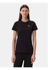 Puma T-Shirt Ess Elevated 685021 Czarny Slim Fit. Kolor: czarny. Materiał: syntetyk