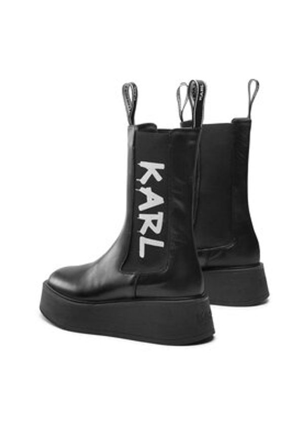 Karl Lagerfeld - KARL LAGERFELD Sztyblety KL42460 Czarny. Kolor: czarny. Materiał: skóra
