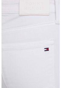 TOMMY HILFIGER - Tommy Hilfiger jeansy damskie medium waist. Kolor: biały #3