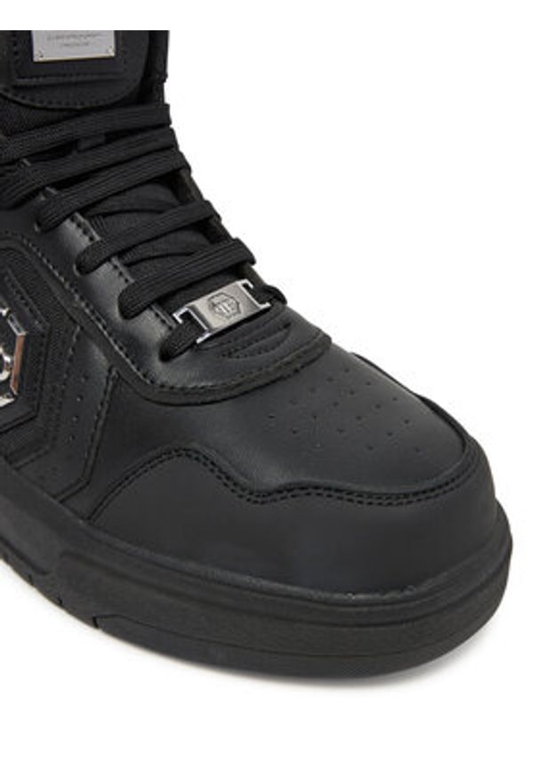 Philipp Plein - PHILIPP PLEIN Sneakersy SAES USC0765 Czarny. Kolor: czarny. Materiał: skóra