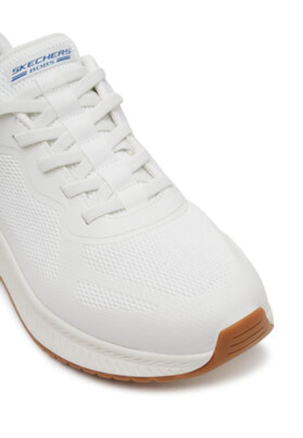 skechers - Skechers Sneakersy Bobs Squad 4- 118423/WHT Biały. Kolor: biały. Materiał: materiał