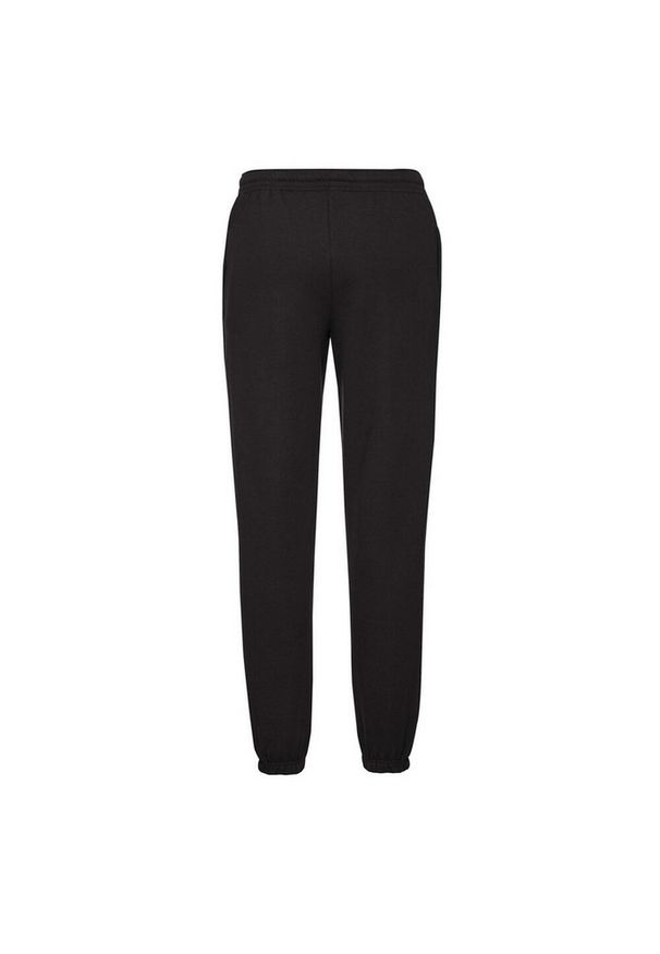 FRUIT OF THE LOOM - Męskie Spodnie Do Biegania Z Elastycznymi Mankietami. Kolor: czarny. Sezon: lato. Sport: turystyka piesza