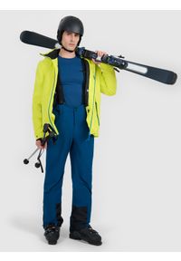 4f - 4F Kurtka narciarska membrana 10000 męska - zielona XL. Kolor: zielony. Materiał: materiał. Wzór: gładki. Sezon: zima #2