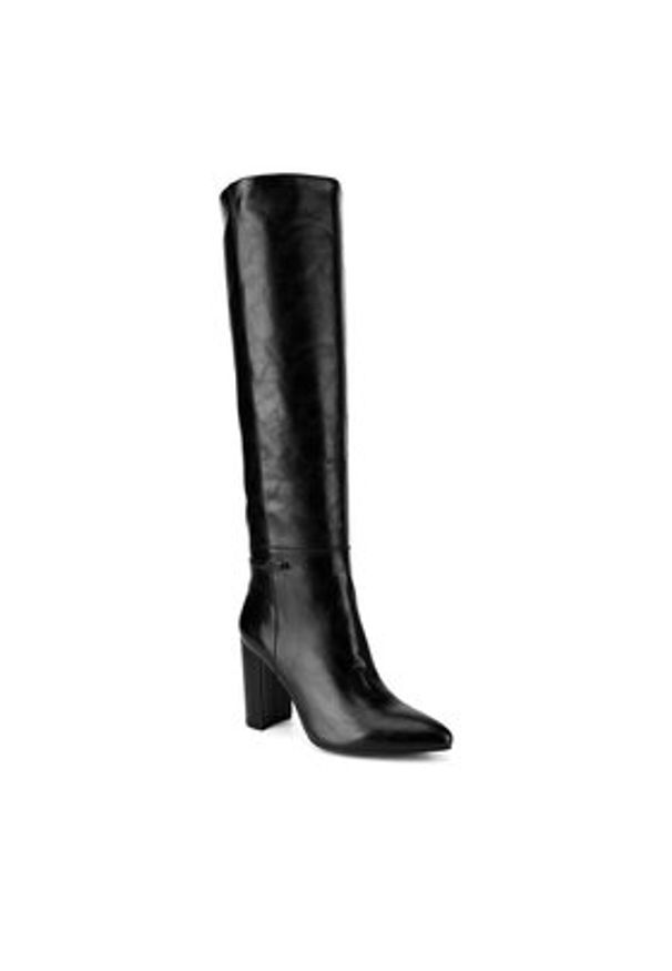 MEXX Kozaki MI001805743W Czarny. Kolor: czarny. Materiał: skóra