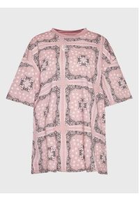 Karl Kani T-Shirt Small Signature Paisley 6130699 Różowy Relaxed Fit. Kolor: różowy. Materiał: bawełna, wiskoza. Wzór: paisley
