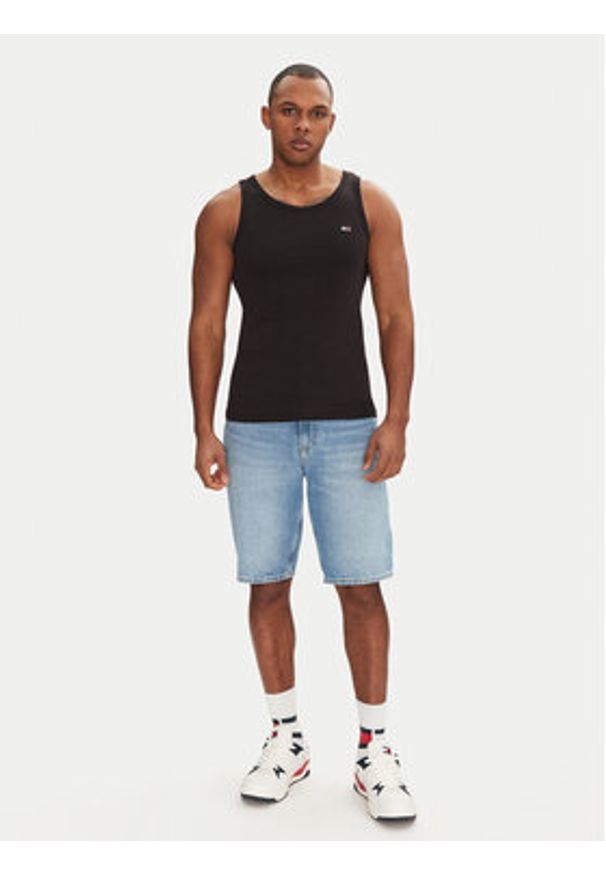 Tommy Jeans Komplet 2 tank topów DM0DM20769 Kolorowy Slim Fit. Materiał: bawełna. Wzór: kolorowy