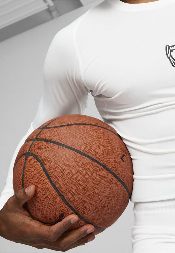 Dżersej z długim rękawem Puma Hoops Team Baselayer. Kolor: biały. Materiał: jersey. Długość rękawa: długi rękaw. Długość: długie