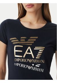 EA7 Emporio Armani T-Shirt 7W000977 AF10373 UB102 Granatowy Regular Fit. Kolor: niebieski. Materiał: bawełna #2