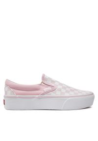 Vans Tenisówki Ua Classic Slip-On Platform VN00018EV1C1 Różowy. Zapięcie: bez zapięcia. Kolor: różowy. Materiał: materiał. Obcas: na platformie