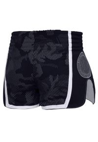Spodenki Muay Thai męskie EXTREME HOBBY HAVOC. Kolor: czarny. Materiał: poliester, elastan