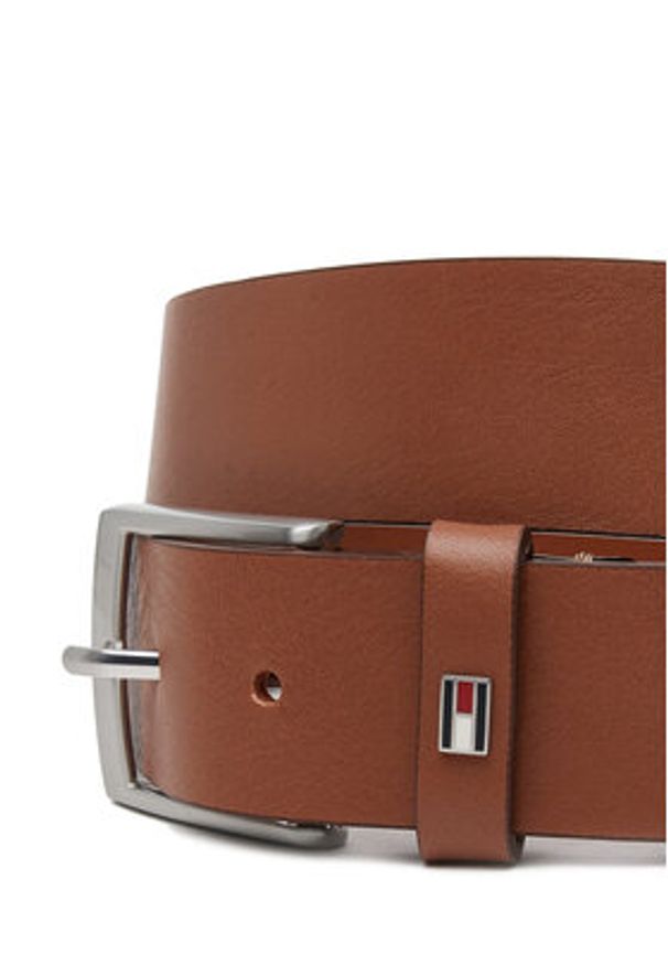 TOMMY HILFIGER - Tommy Hilfiger Pasek Męski Adan 3.5 Ext AM0AM13014 Brązowy. Kolor: brązowy. Materiał: skóra
