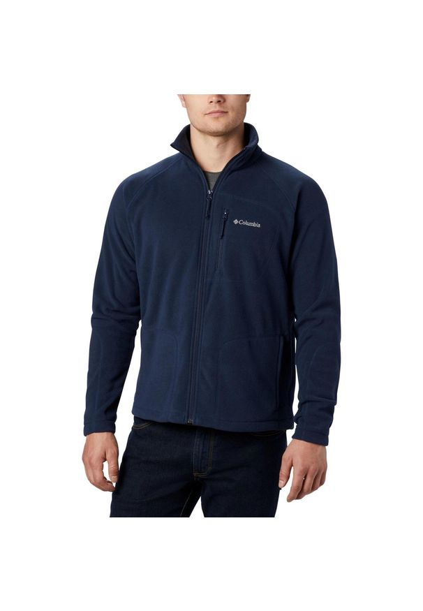 columbia - Polarowy sweter męski Columbia Fast Trek II Full Zip Fleece. Kolor: niebieski. Materiał: polar